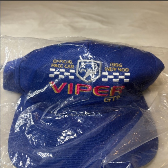 1996 Indy 500 Viper GTS Official Pace Car Vintage Snapback Rare Logo 7 Hat NEW
